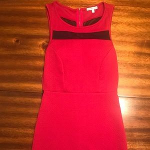 Modest yet sexy red dress